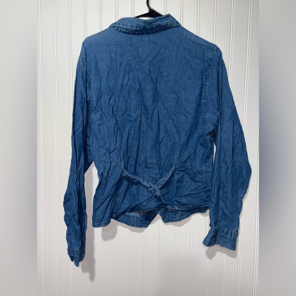 Vintage Tantrum Blues Embroidered Denim Top| Size Medium - Picture 5 of 5